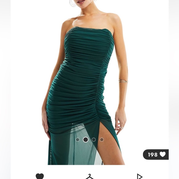 NWT! ASOS emeralds dress - Picture 2 of 4